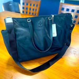 NWT Tory Burch Diaper Bag- Black